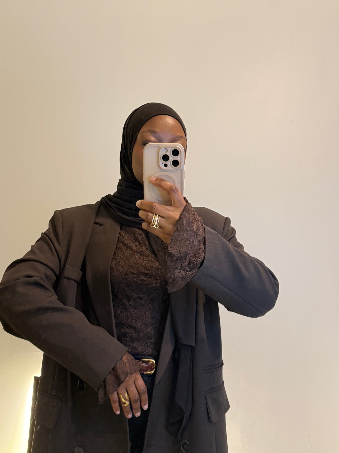 TOP DENTELLE  OMBRE D'ÉCUME