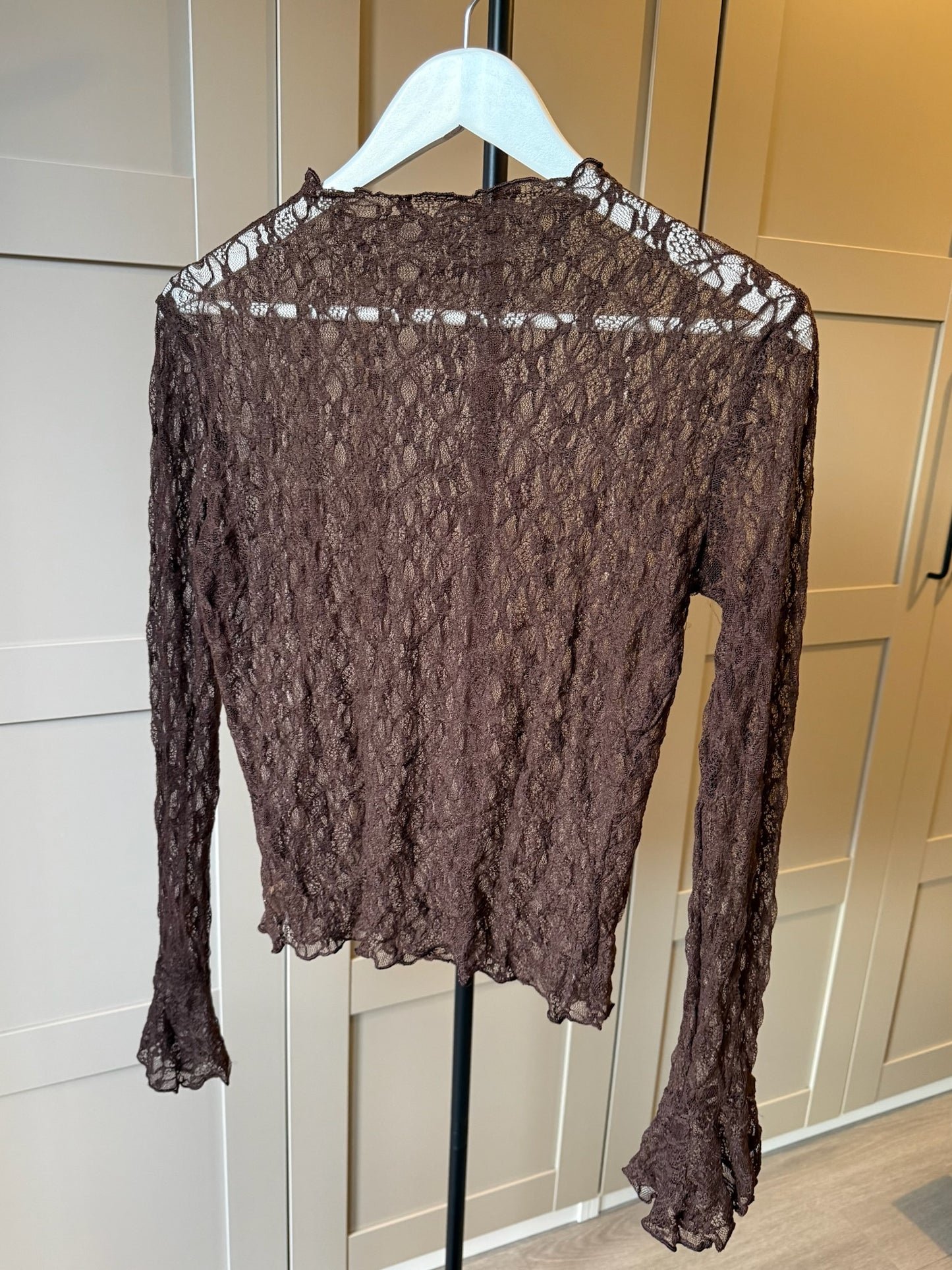 TOP DENTELLE  OMBRE D'ÉCUME